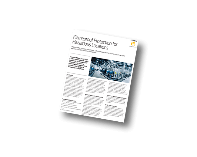 Flameproof Protection for Hazardous Locations | Fact Sheet