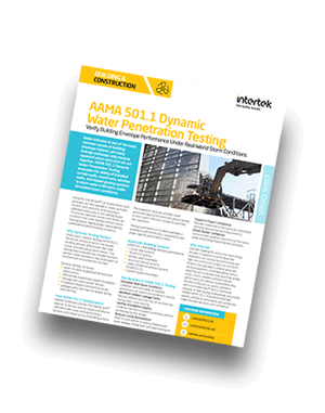 AAMA 501.1 Dynamic Water Penetration Testing | Fact Sheet