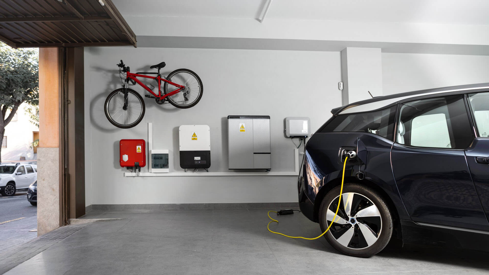 Particular Electric Vehicle Charging Station at home