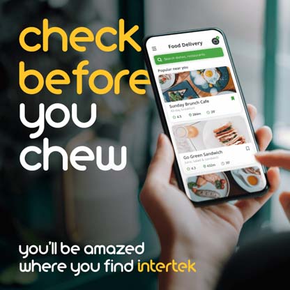 A person using a smartphone app to order food